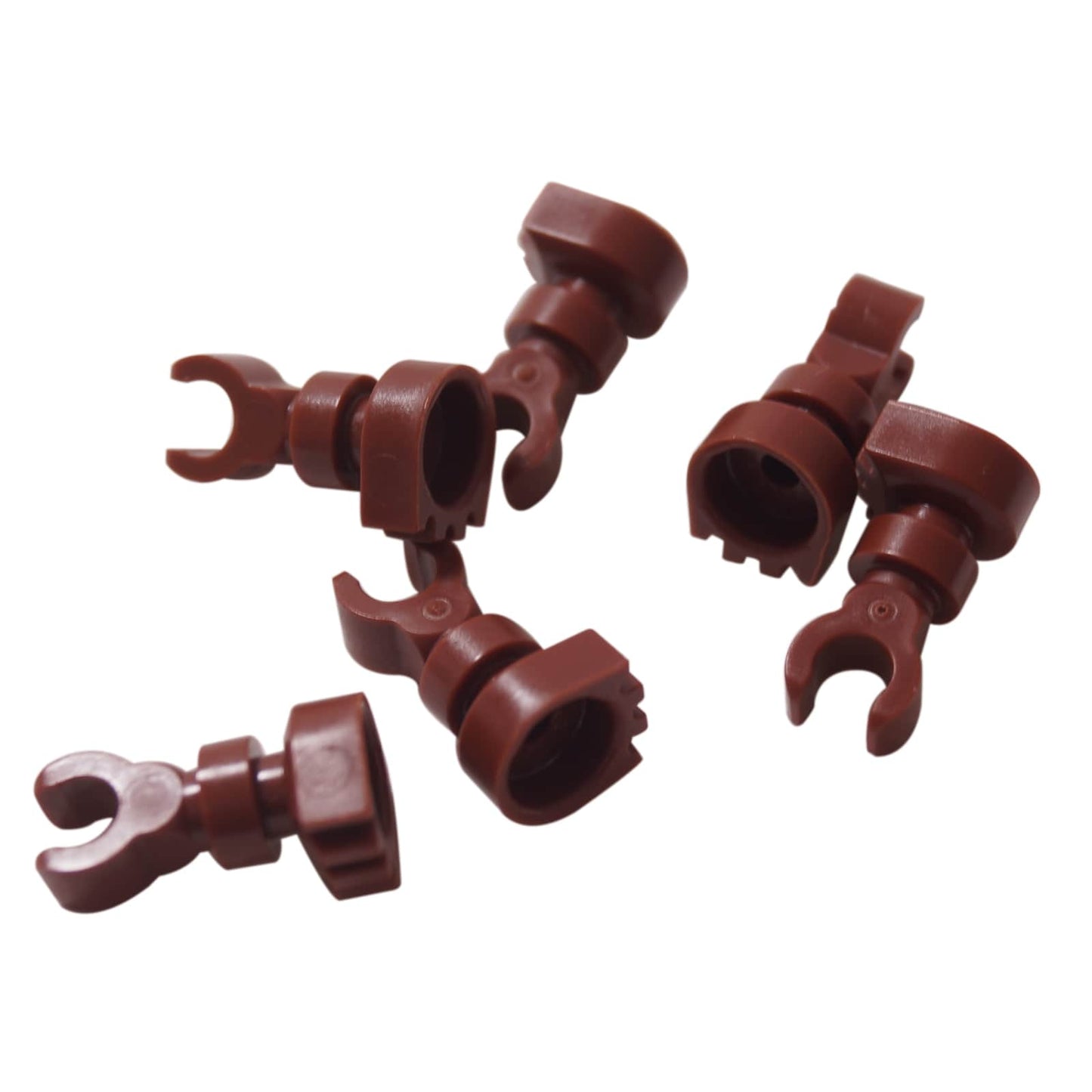 Skeleton Leg in reddish brown – LEGO® part 6266, articulated bone-style leg element used for skeleton minifigures
