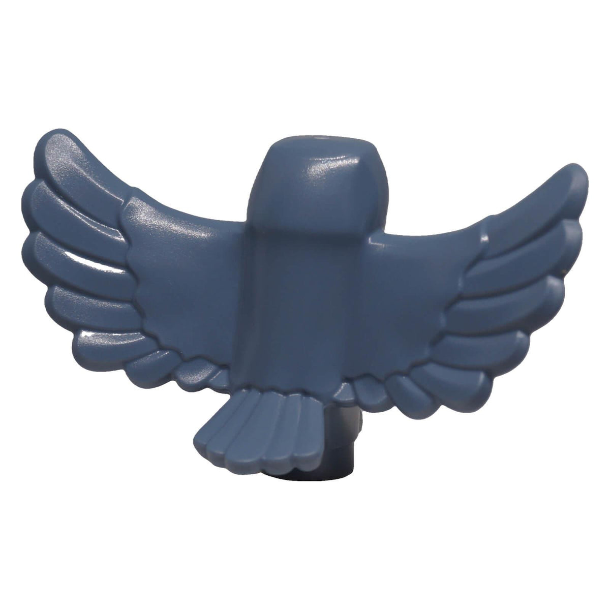 LEGO® 67632pb02 sand blue owl with spread moulded wings and feathered tail, back view
