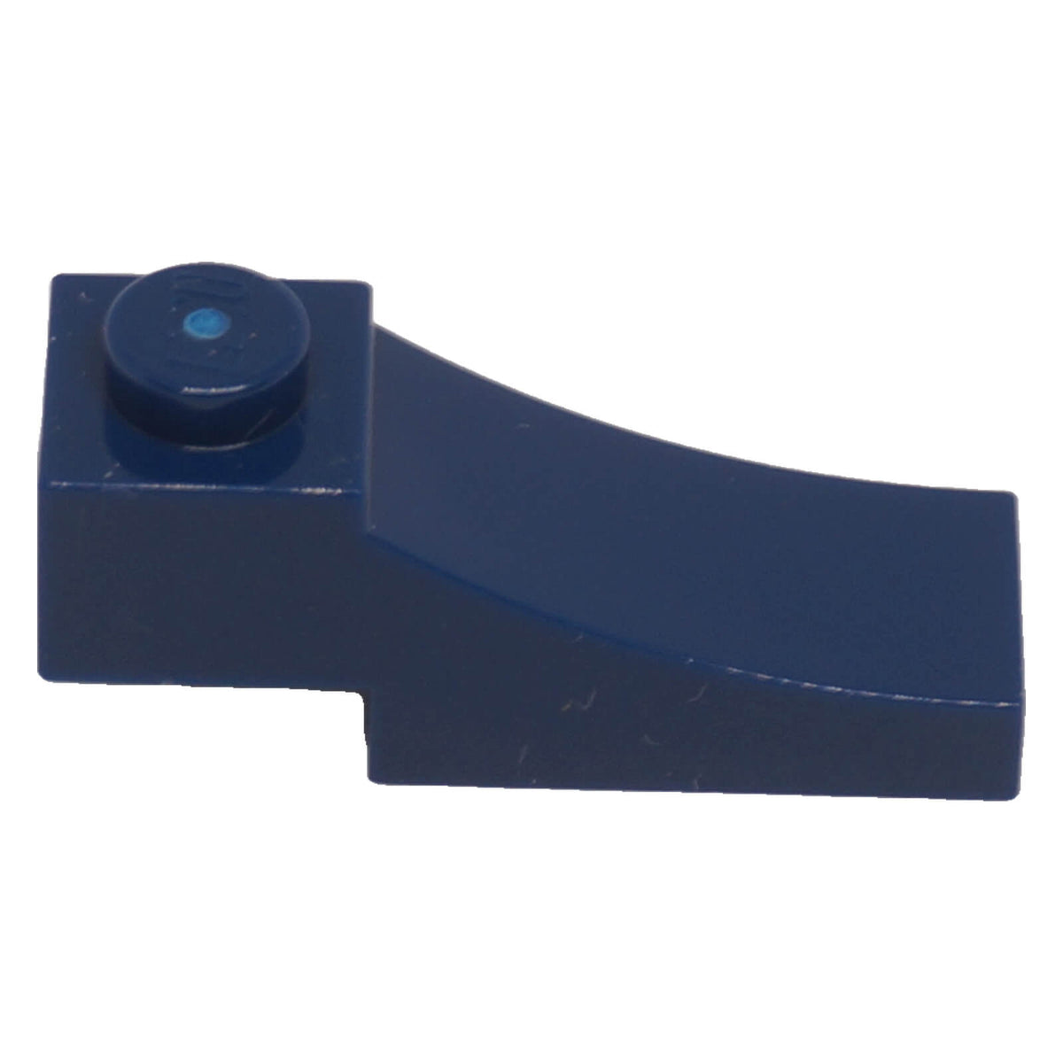 LEGO® 70681 dark blue Arch 1 x 3 Inverted showing the curved side profile and top stud