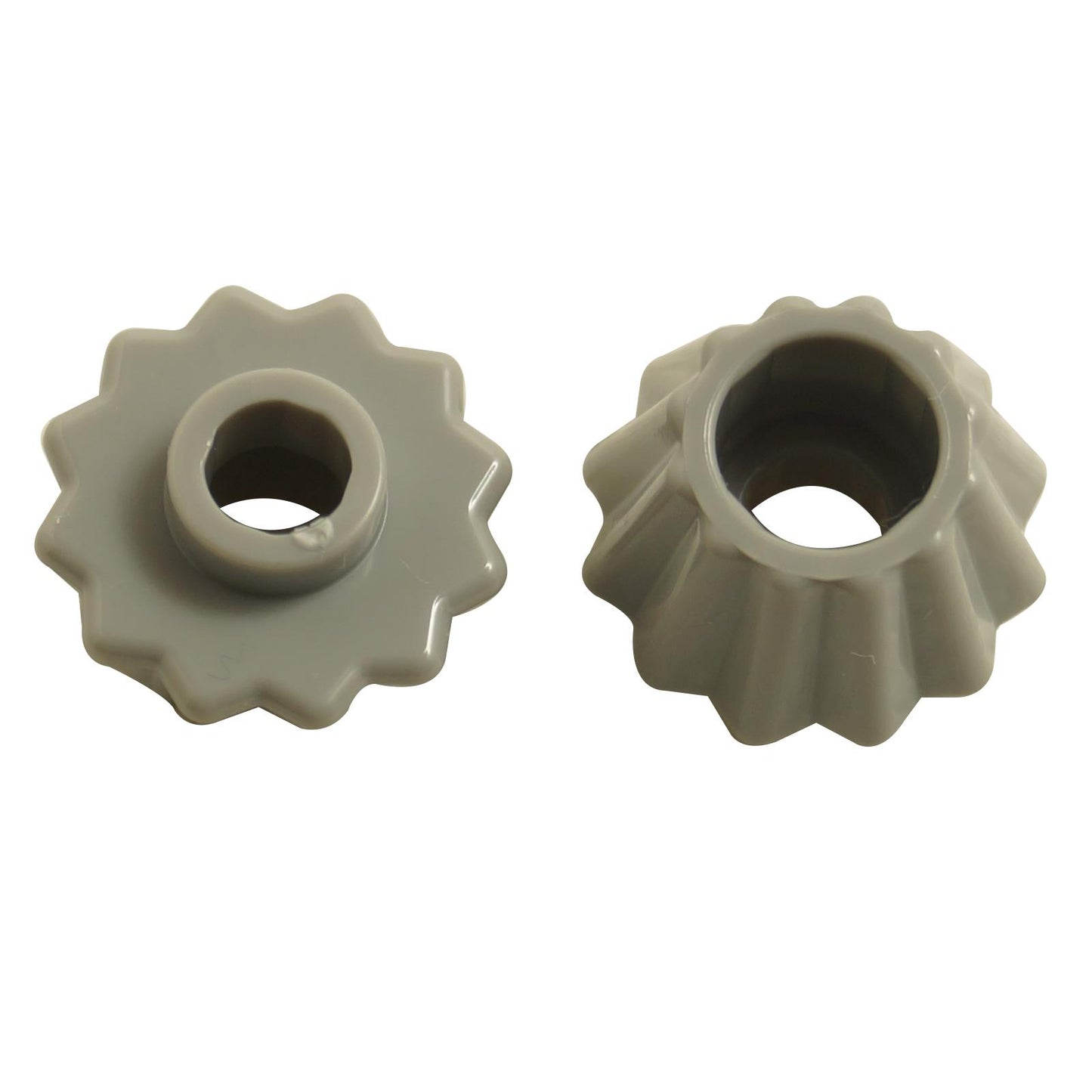 LEGO Minifigure Utensil Cupcake Liner Flat Top part 79743, fluted mould shown from above and angled side view on white background