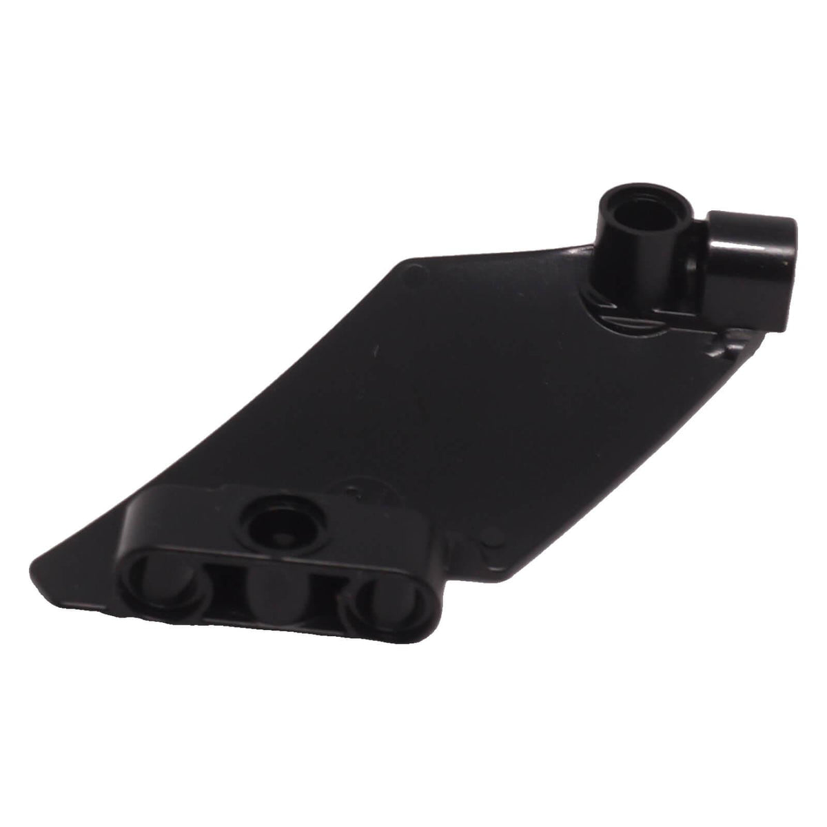 LEGO® 80267 black Technic Curved Panel #61 5 x 7 Tapered Left angled view