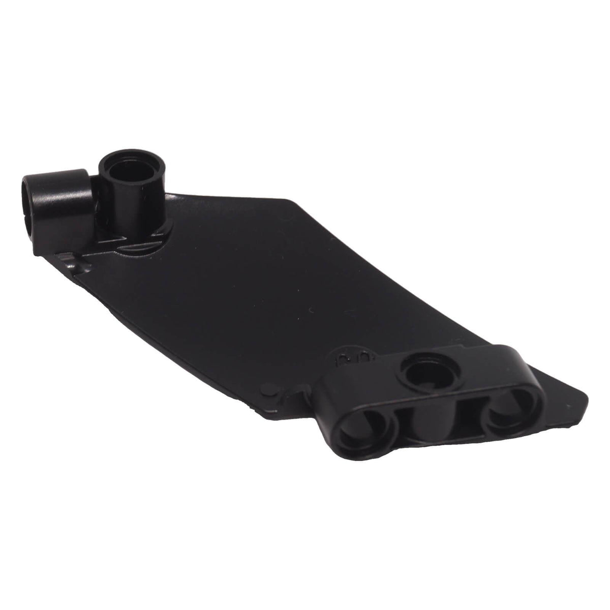 LEGO® 80268 black Technic Curved Panel #61 5 x 7 Tapered Right showing Technic connection points