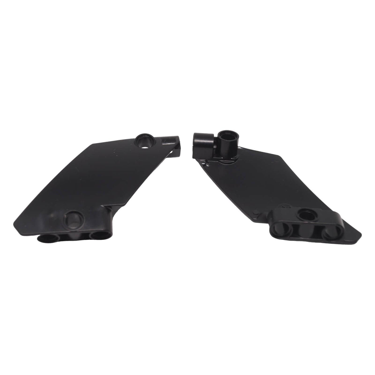 LEGO® 80268 black Technic Curved Panel #61 5 x 7 Tapered Right shown from multiple angles