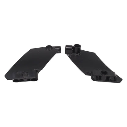 LEGO® 80268 black Technic Curved Panel #61 5 x 7 Tapered Right shown from multiple angles