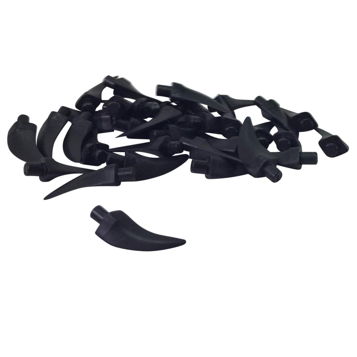 LEGO® 87747 medium curved barb claw horn tooth piece in Black