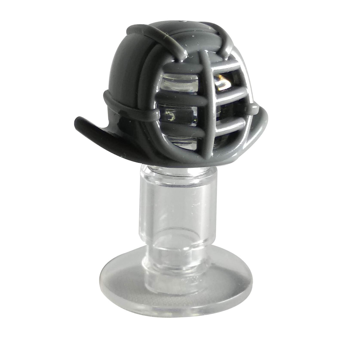 LEGO® 98130 NINJAGO Kendo Helmet minifigure headgear in dark bluish gray front view