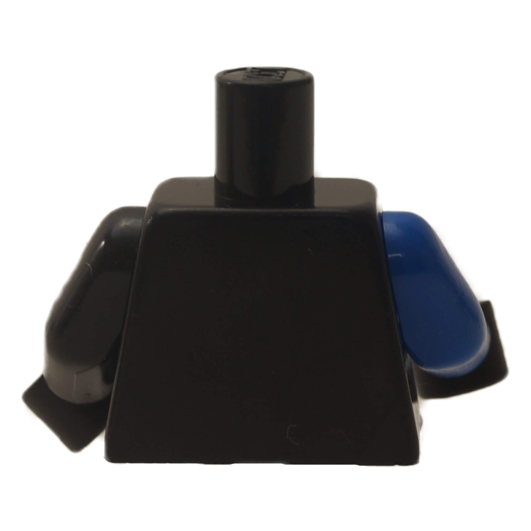 LEGO® Alpha Team black torso with logo, utility belt, gauge print and blue stripe backside