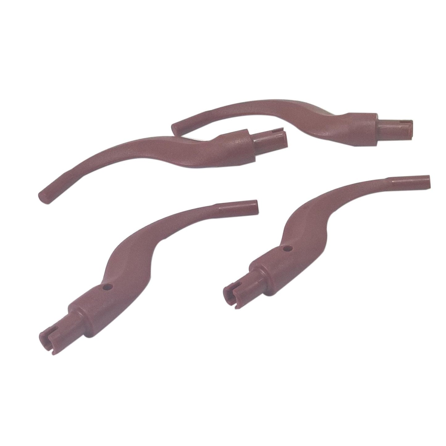 LEGO® appendage bladed with pin tail and plant limb part 24204 reddis brown