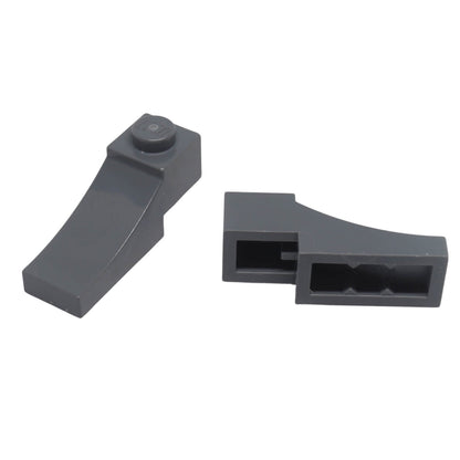 LEGO® Arch 1 x 3 Inverted in dark bluish gray, used for decorative arches, doorways, and smooth underside detailing
