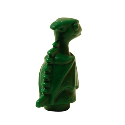 LEGO® dragón bebé Norbert de Harry Potter en verde oscuro, figura de criatura dragón moldeada pequeña, vista trasera
