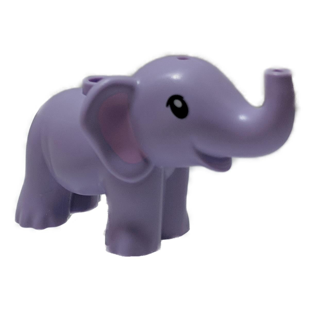 LEGO lavender baby elephant animal figure with pink ears safari wildlife piece 67153pb01