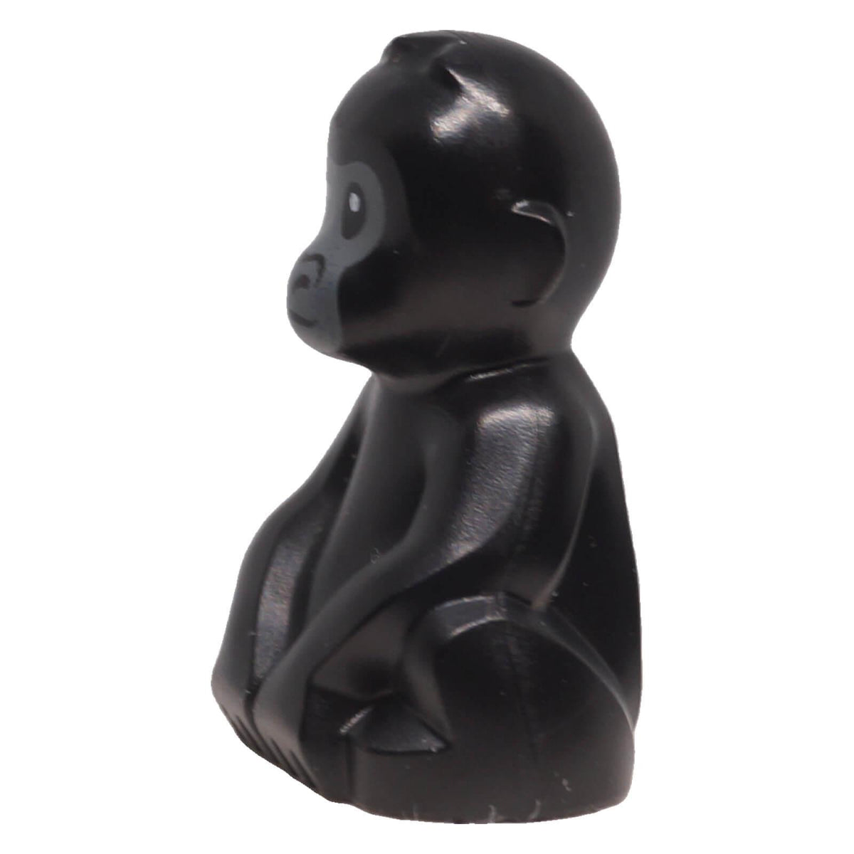 LEGO® baby gorilla 5619pb01 black animal figure left side view