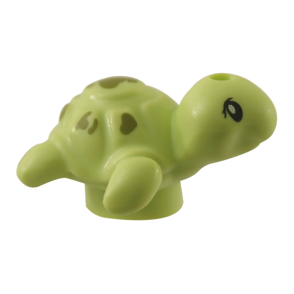 LEGO baby turtle 49576pb01 yellowish green olive spots sea animal figure