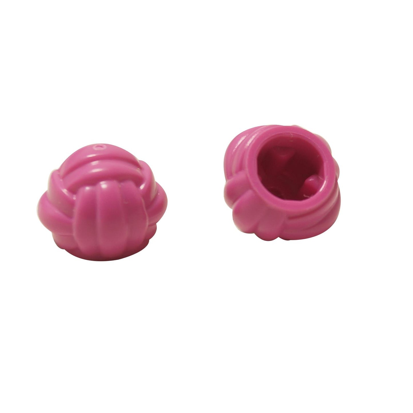 LEGO® Ball of Wool / Yarn accessory (6900) in a dark pink color, showing its detailed texture and shape.