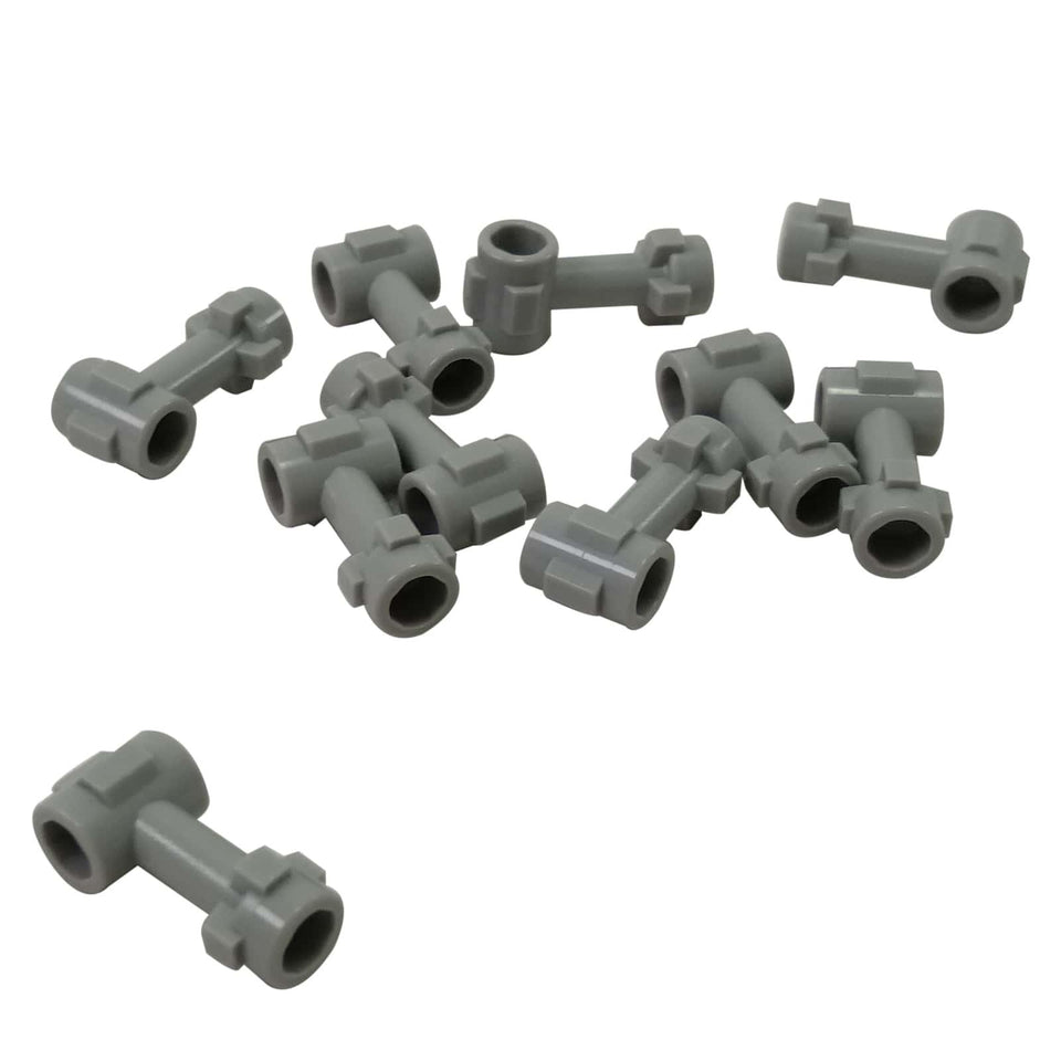 LEGO® バー 1L コネクタ、上部スタッドと2つの側面スタッド付き、装飾および構造ビルド用の直角接続要素、ライトブルーイッシュグレー色

