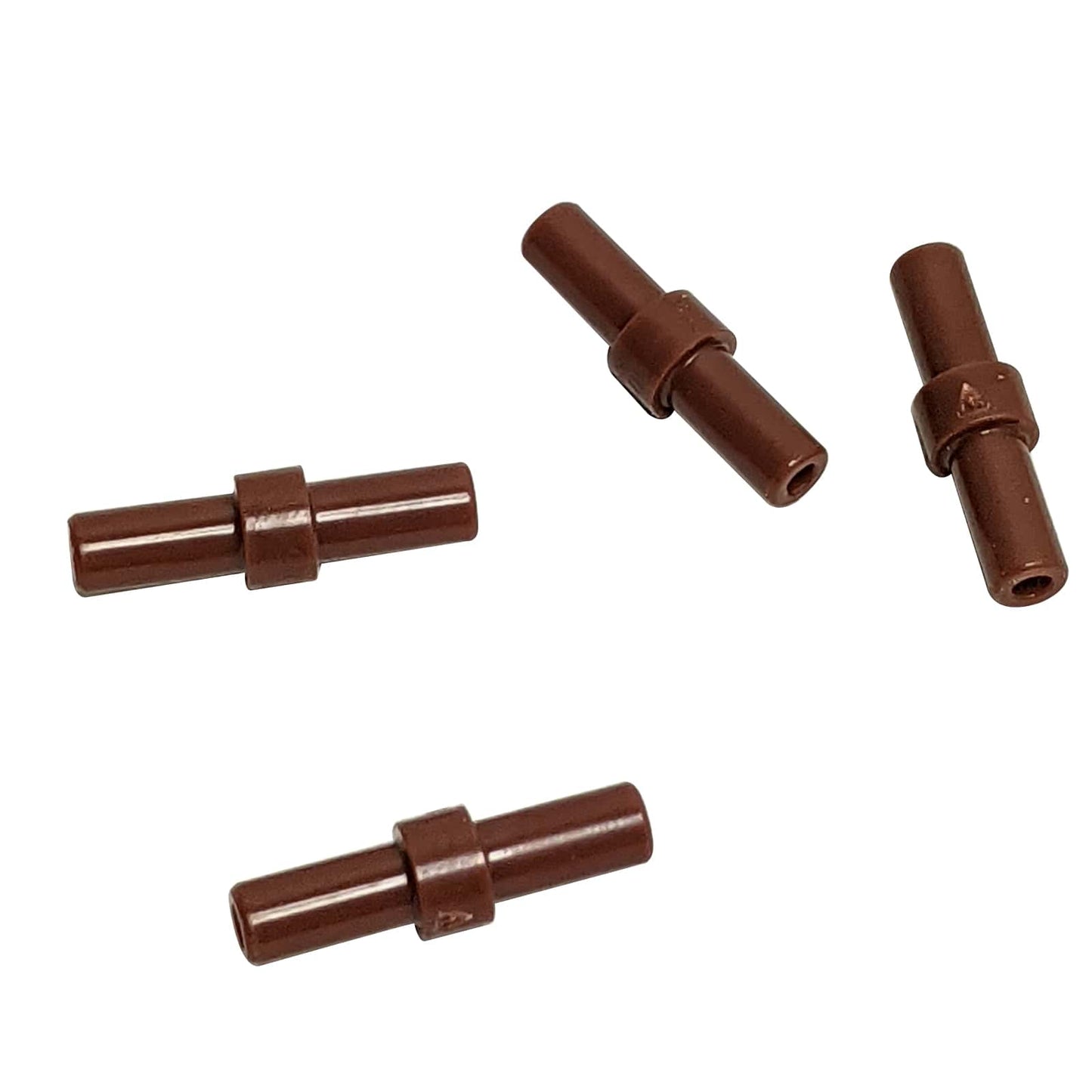 LEGO® barra 2L con anillo de parada integrado, elemento de varilla corta para posicionamiento controlado y fijaciones seguras, color marrón rojizo
