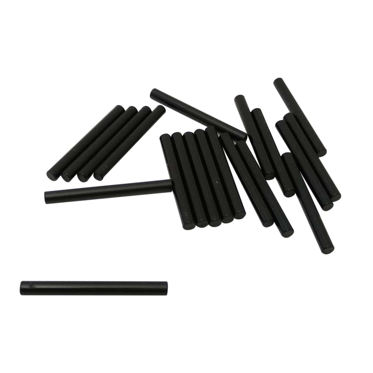 LEGO® elemento barra 4L dritta, comunemente usato come lama di lightsaber o bastone, colore nero
