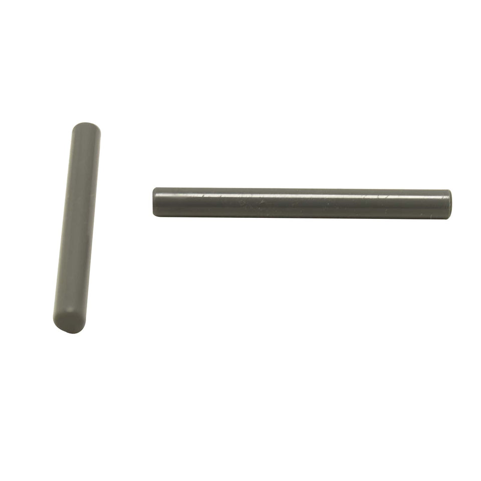 LEGO® bar 4L straight rod element, commonly used as lightsaber blade or wand, dark bluish gray color
