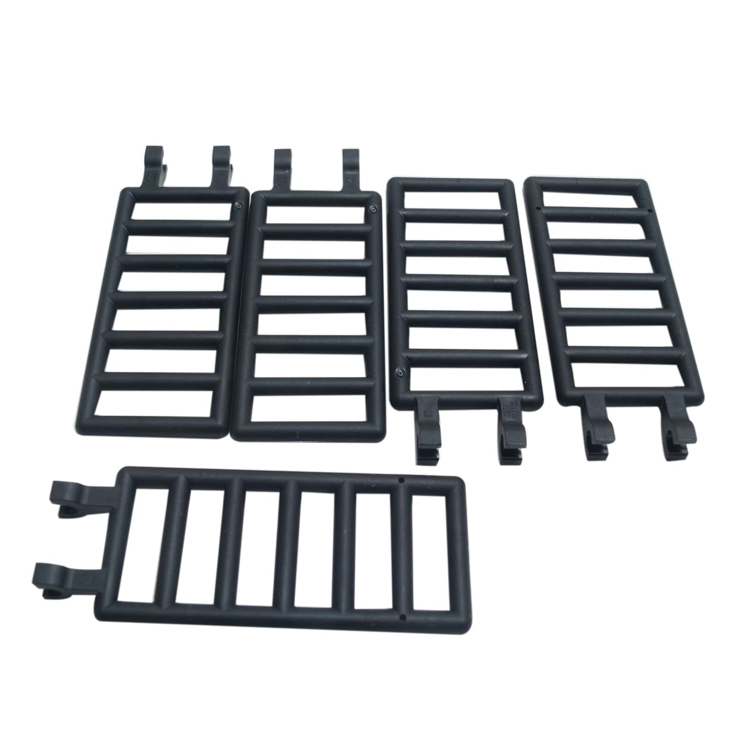 LEGO® element drabinkowy 7 x 3 z dwoma zaciskami bocznymi, stosowany jako drabina lub poręcz, kolor czarny
