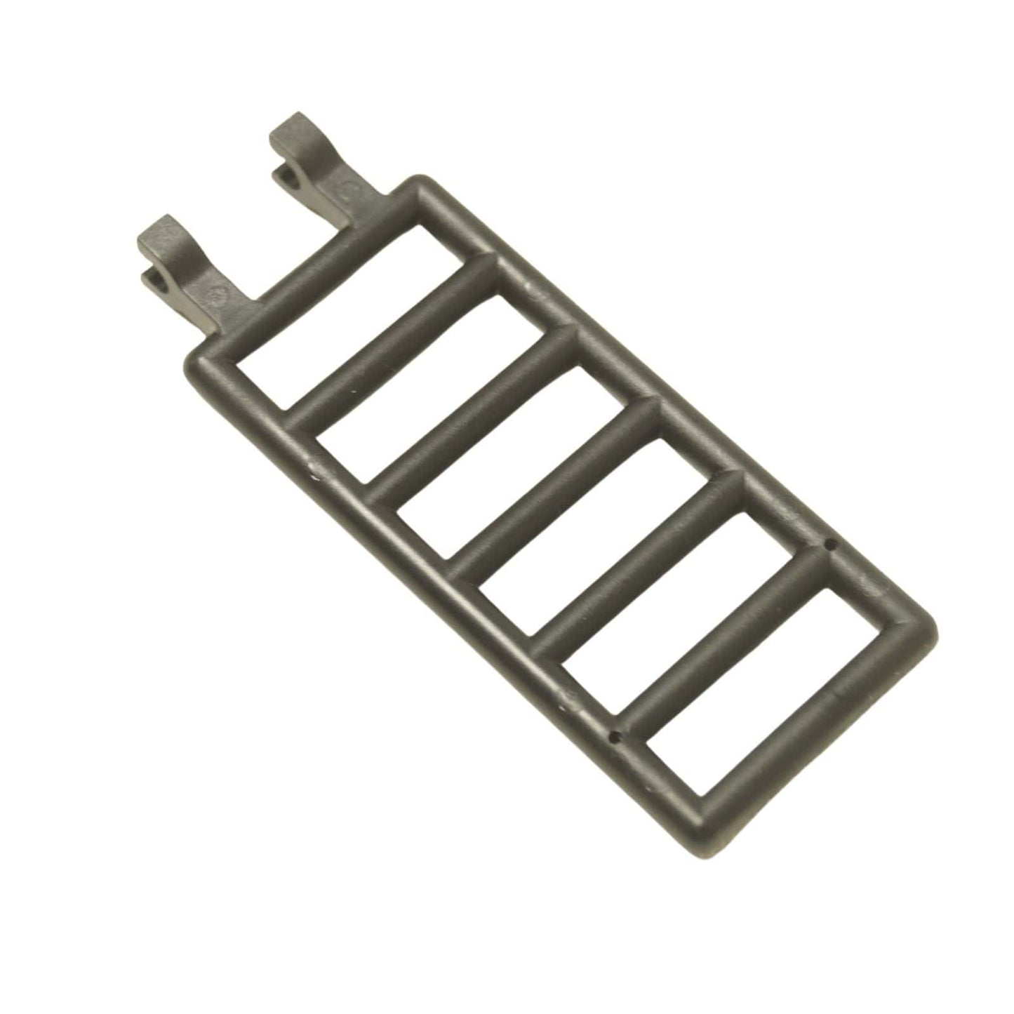 LEGO® element drabiny 7 x 3 z dwoma zaciskami bocznymi, używany jako drabina lub poręcz, kolor ciemnoniebiesko-szary
