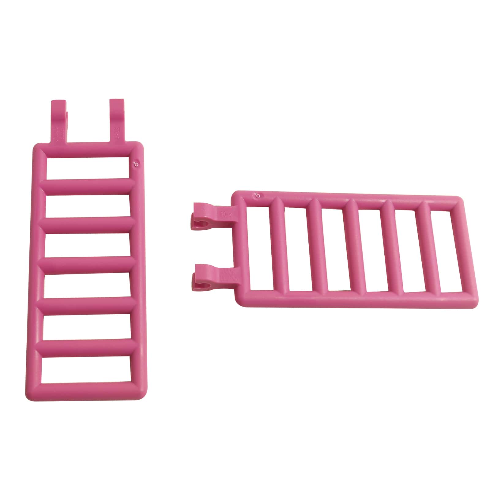LEGO® element drabinki drążkowej 7 x 3 z dwoma zaciskami bocznymi, używany jako drabina lub poręcz, kolor ciemnoróżowy
