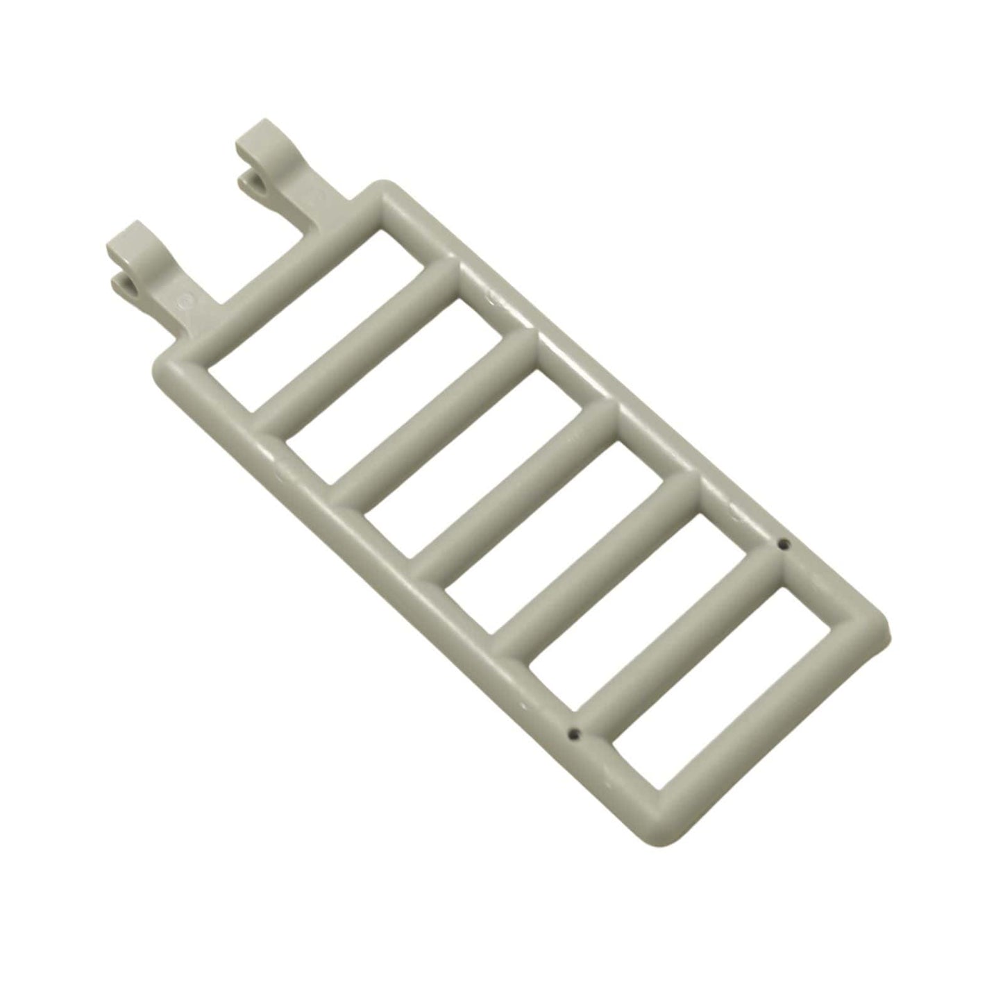 LEGO® element drabiny 7 x 3 z dwoma zaciskami bocznymi, używany jako drabina lub poręcz, kolor jasnoniebiesko-szary
