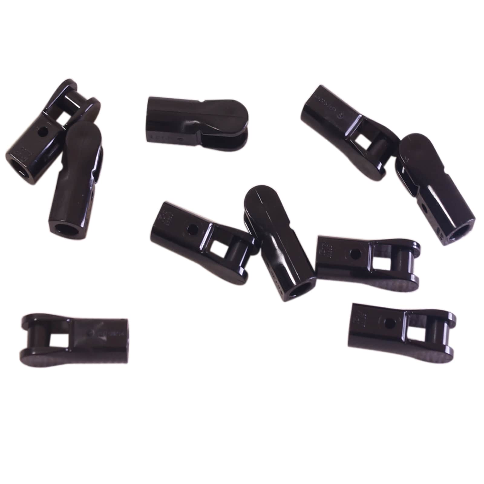 LEGO® Stangenhalter mit Griff, Griff-Element zum Halten von Werkzeugen, Waffen oder Zubehör, schwarze Farbe
