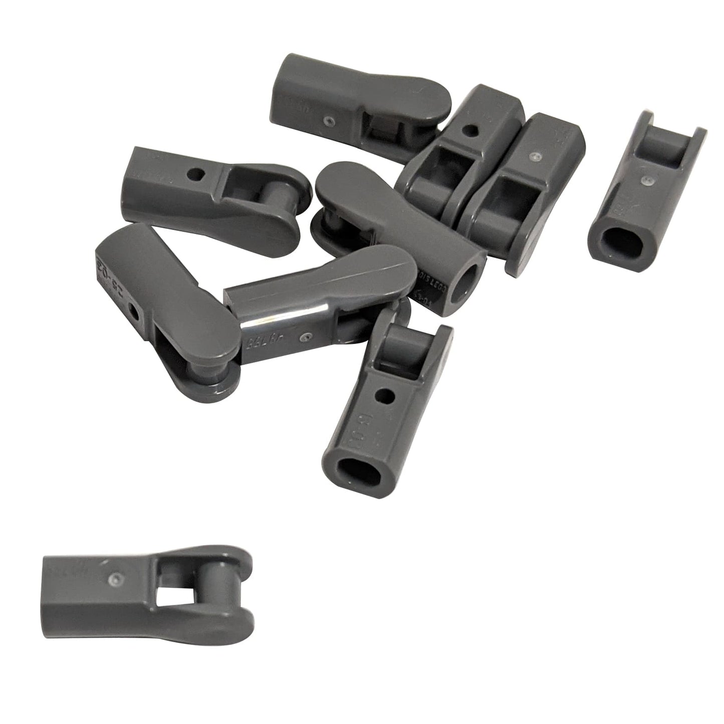 LEGO® Stangenhalter mit Griff, Griff-Element zum Halten von Werkzeugen, Waffen oder Zubehör, dunkelblaugraue Farbe

