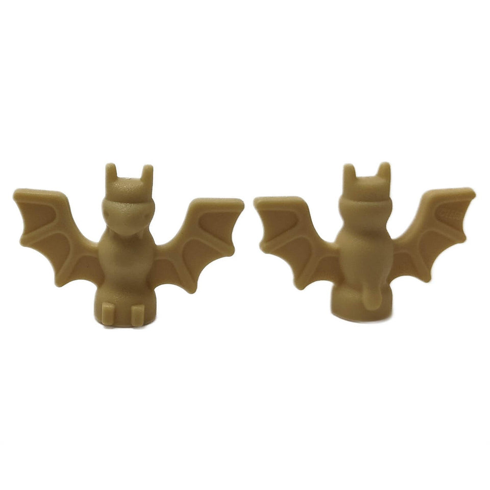 LEGO bat animal part 30103 winged bat element in tan.