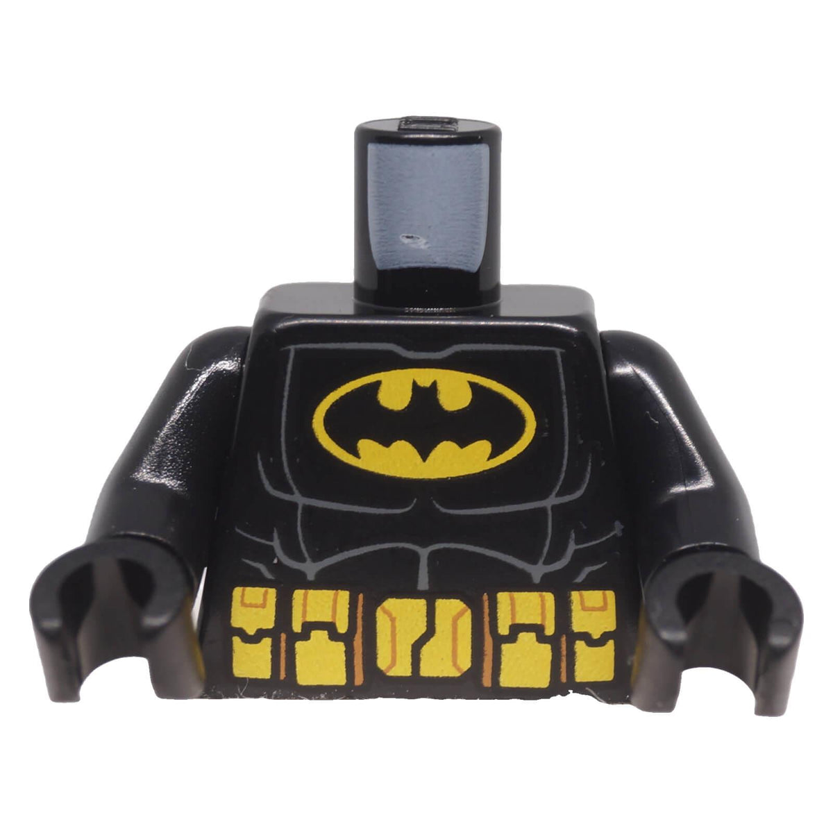 LEGO® Batman torso 973pb0982c01 front with bat emblem, muscle detailing and utility belt