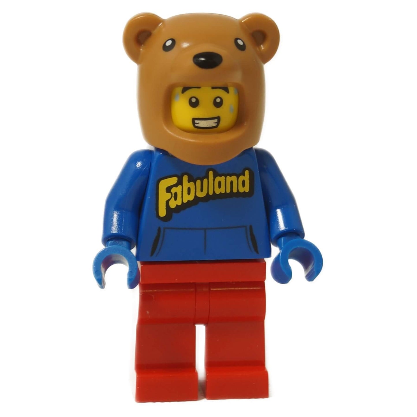 LEGO® Bernard the Bear Costume Guy minifigure idea233 with brown bear headpiece and printed bear face torso from set 21358 Minifigure Vending Machine