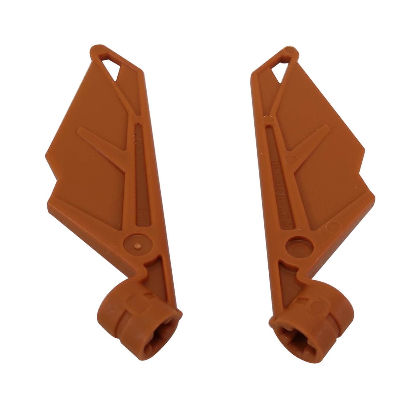 LEGO® Bionicle Flügel Klein / Schwanz mit Achslöchern (Teil 61800) in dunkelorange, verwendet für Kreaturenflügel, Schwänze und biomechanische Details
