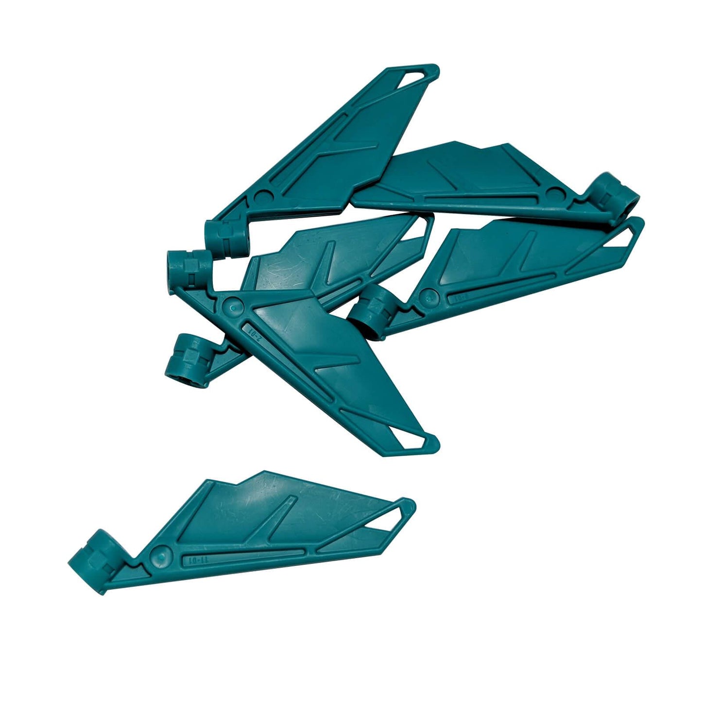 LEGO® Bionicle Flügel Klein / Schwanz mit Achslöchern (Teil 61800) in dunkel-türkis, verwendet für Kreaturenflügel, Schwänze und biomechanische Details
