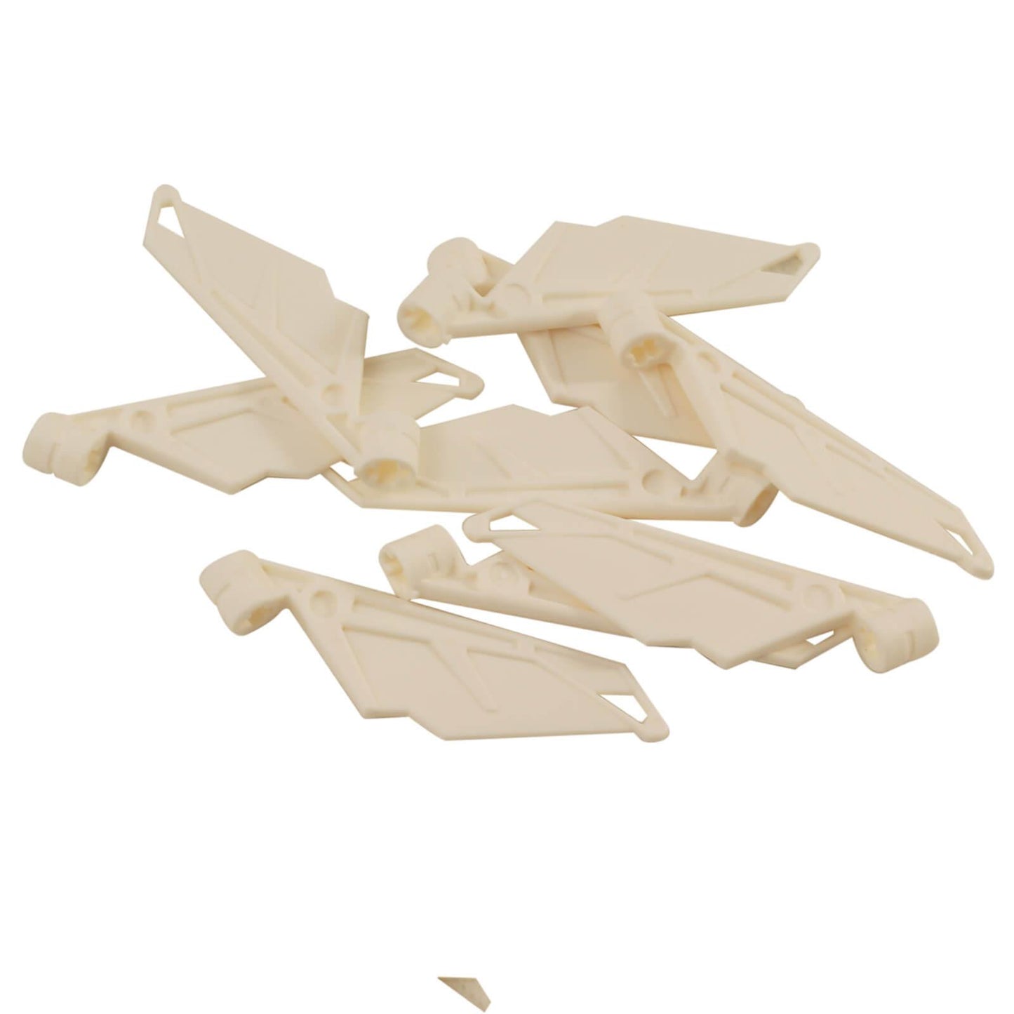 LEGO® Bionicle Flügel Klein / Schwanz mit Achslöchern (Teil 61800) in weiß, verwendet für Kreaturenflügel, Schwänze und biomechanische Details
