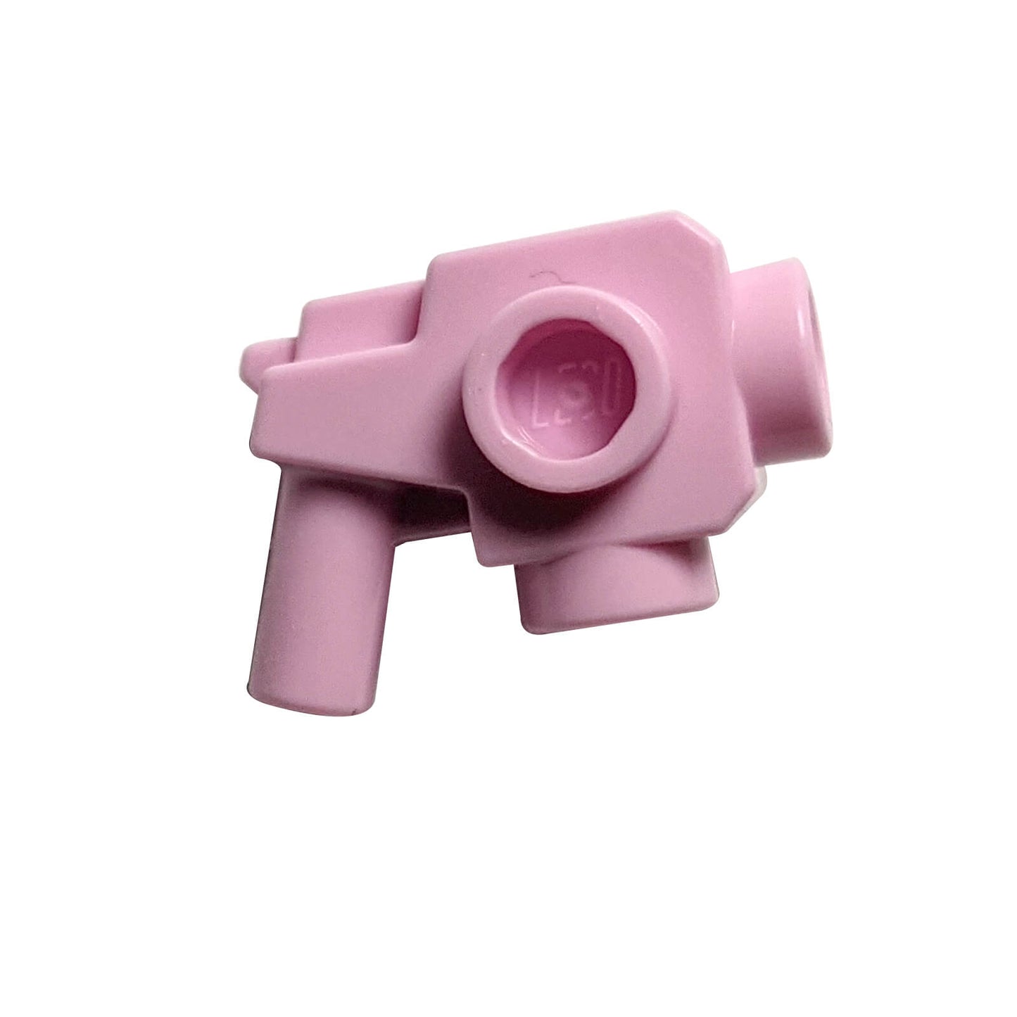 LEGO blaster gun with studs part 44709 customizable weapon piece, bright pink