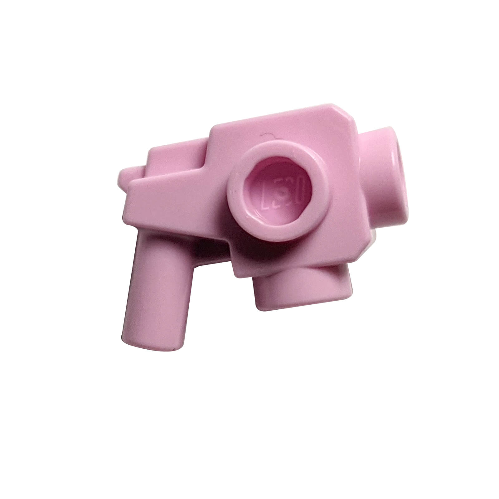 LEGO blaster gun with studs part 44709 customizable weapon piece, bright pink