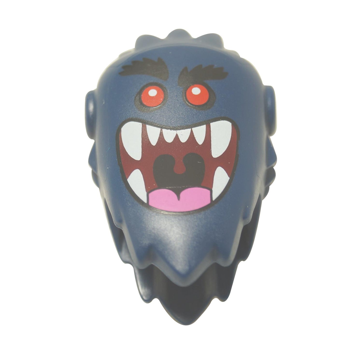  LEGO® Čelenka Bogeyman (6846pb01) v tmavě modré barvě s potiskem příšerky s červenýma očima a ostrými bílými tesáky.