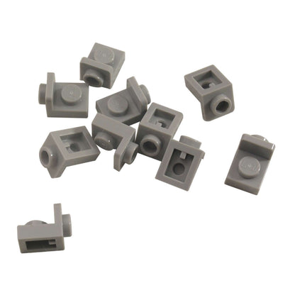 LEGO® Bracket 1 x 1 – 1 x 1 inverted in light bluish gray, compact connector for SNOT building techniques.
