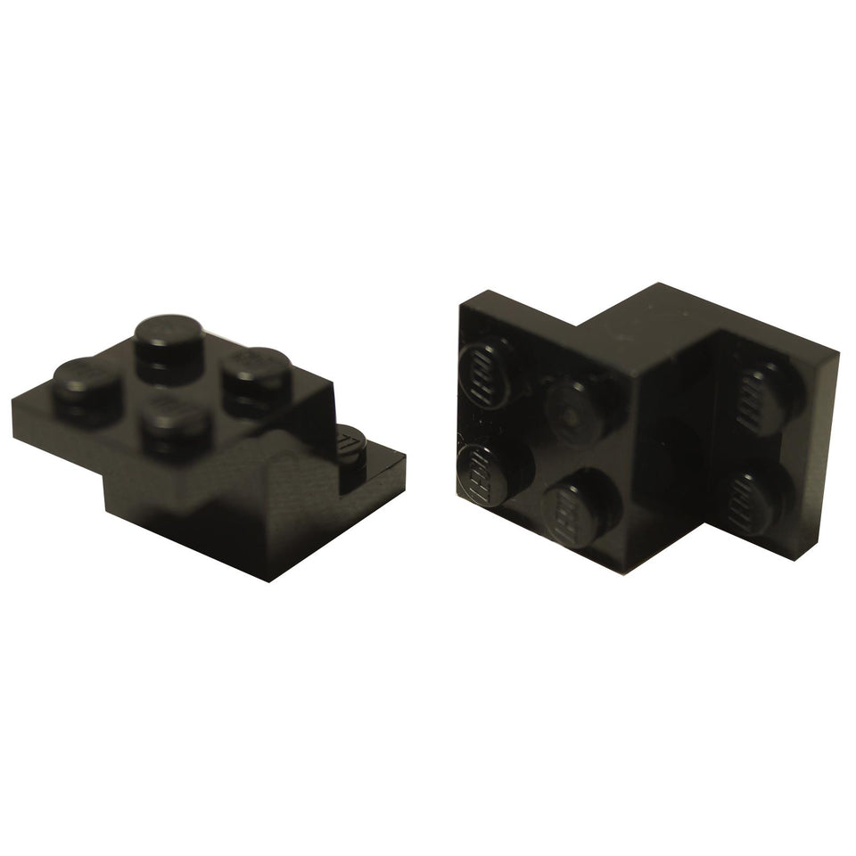  LEGO® Bracket 3 x 2 x 1 1/3 (Part 73562) in light bluish gray, showing the stud holder on the bottom surface for inverted connections.