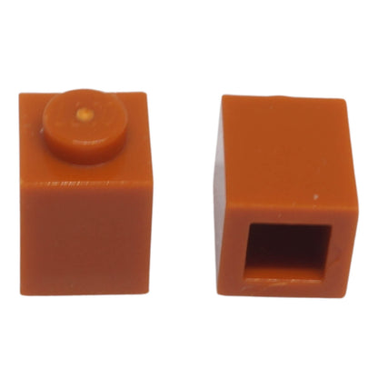LEGO brick 1x1 single stud building piece 3005 dark orange