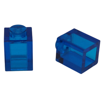 LEGO brick 1x1 single stud building piece 3005 trans-dark blue