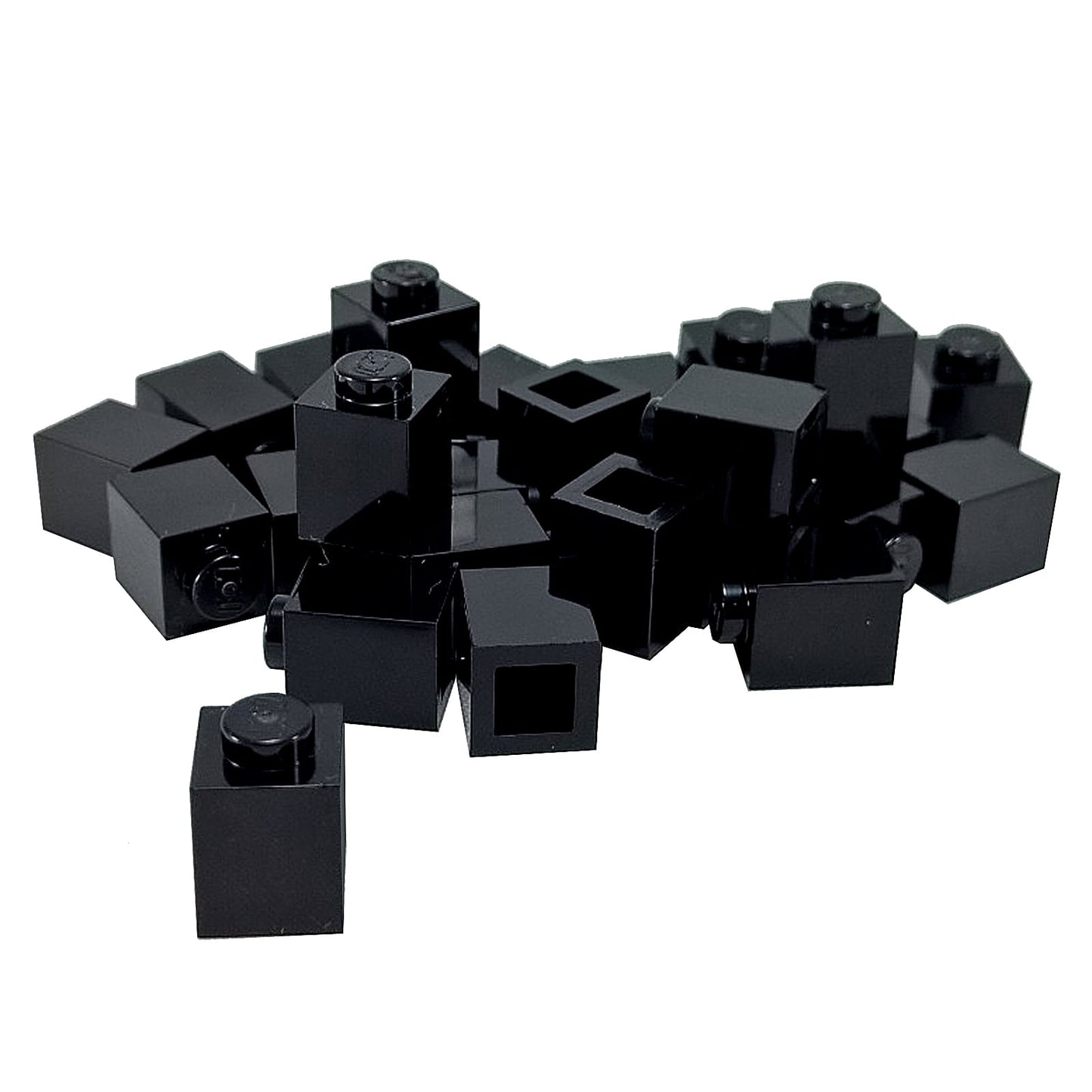 LEGO® Brick 1 x 1 in black, a small square brick with one top stud used for basic building connections.