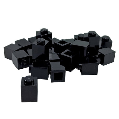 LEGO® Brick 1 x 1 in black, a small square brick with one top stud used for basic building connections.