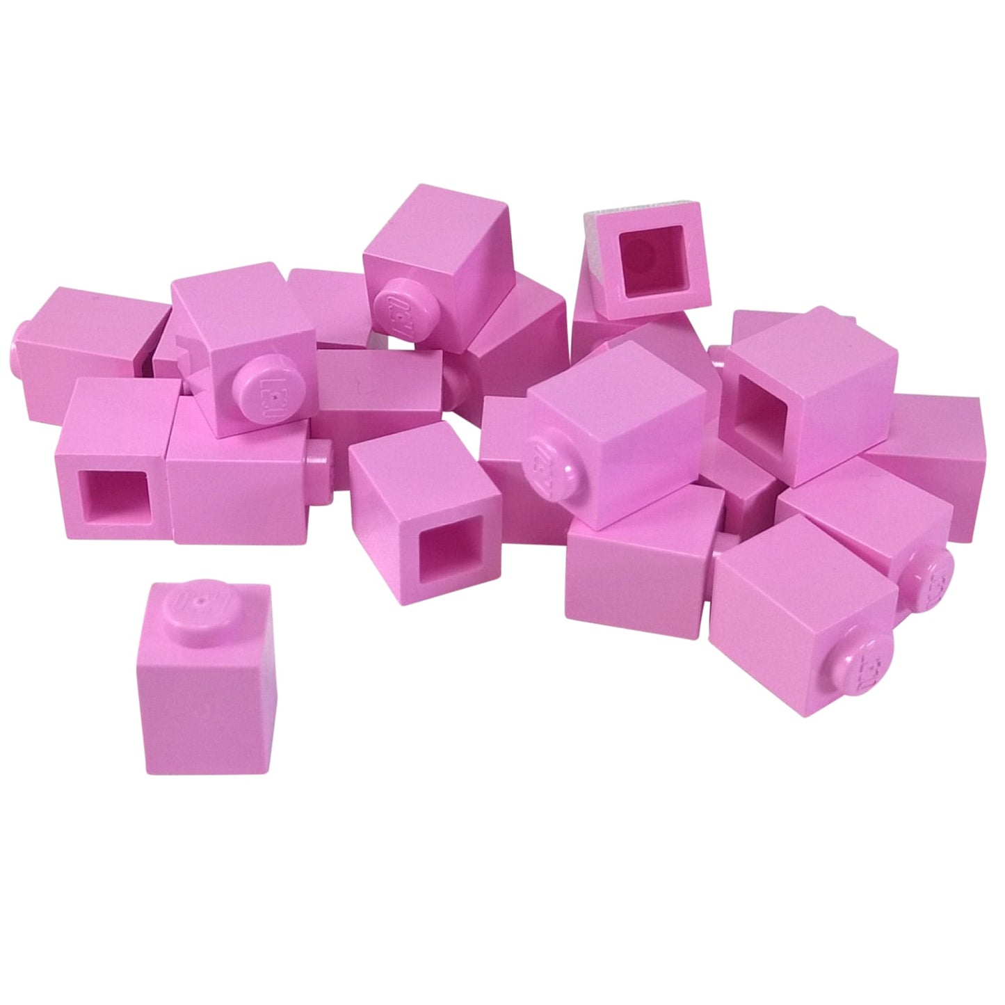 LEGO® Brick 1 x 1 in bright pink, a small square brick with one top stud used for basic building connections.