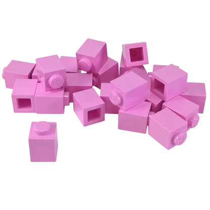 LEGO® Brick 1 x 1 in bright pink, a small square brick with one top stud used for basic building connections.