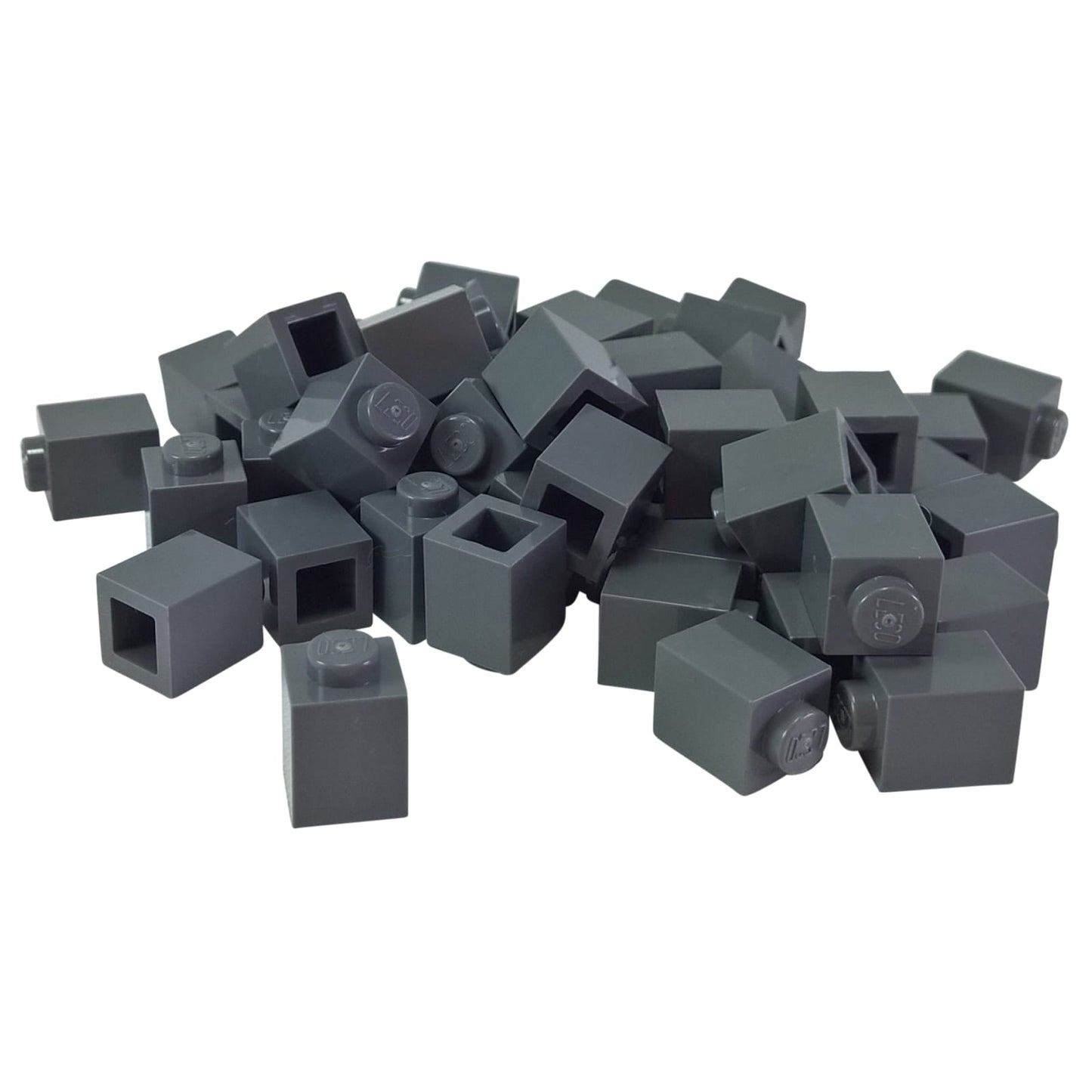 LEGO® Brick 1 x 1 in dark bluish gray, a small square brick with one top stud used for basic building connections.