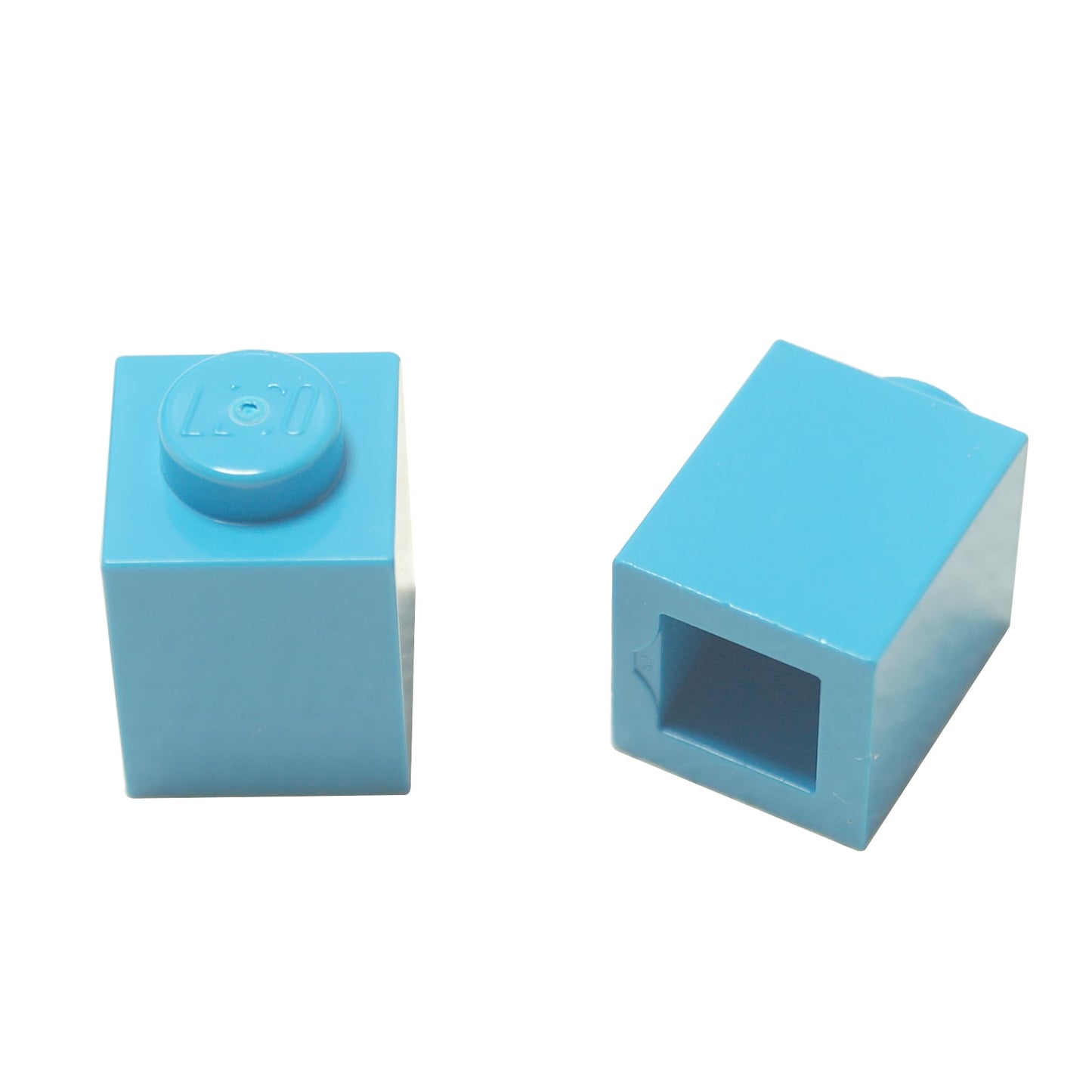 LEGO® Brick 1 x 1 in medium azure, a small square brick with one top stud used for basic building connections.