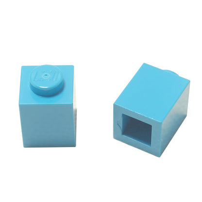 LEGO® Brick 1 x 1 in medium azure, a small square brick with one top stud used for basic building connections.