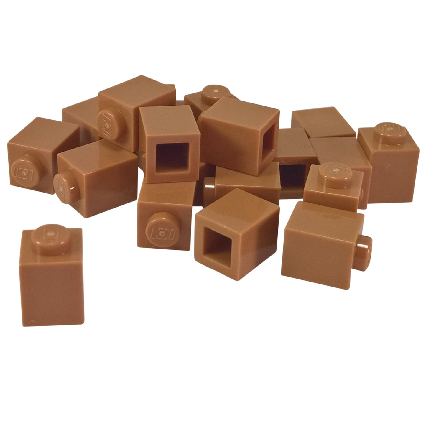 LEGO® Brick 1 x 1 in medium nougat, a small square brick with one top stud used for basic building connections.