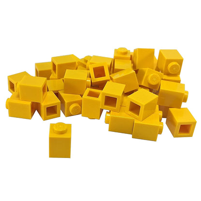 LEGO® Brick 1 x 1 in yellow, a small square brick with one top stud used for basic building connections.